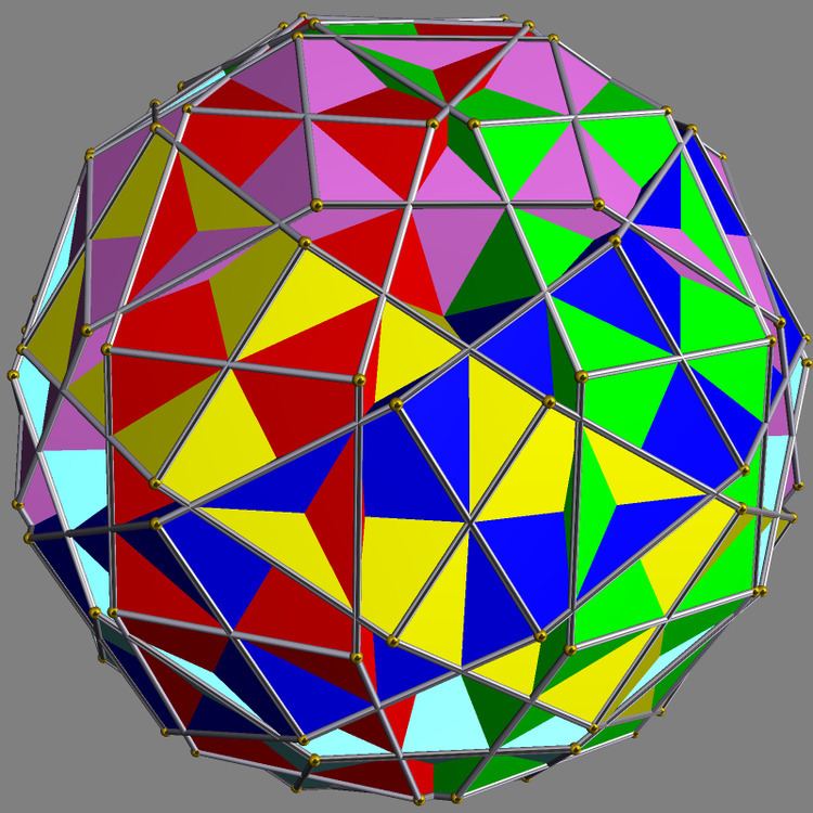 Compound of six decagonal prisms