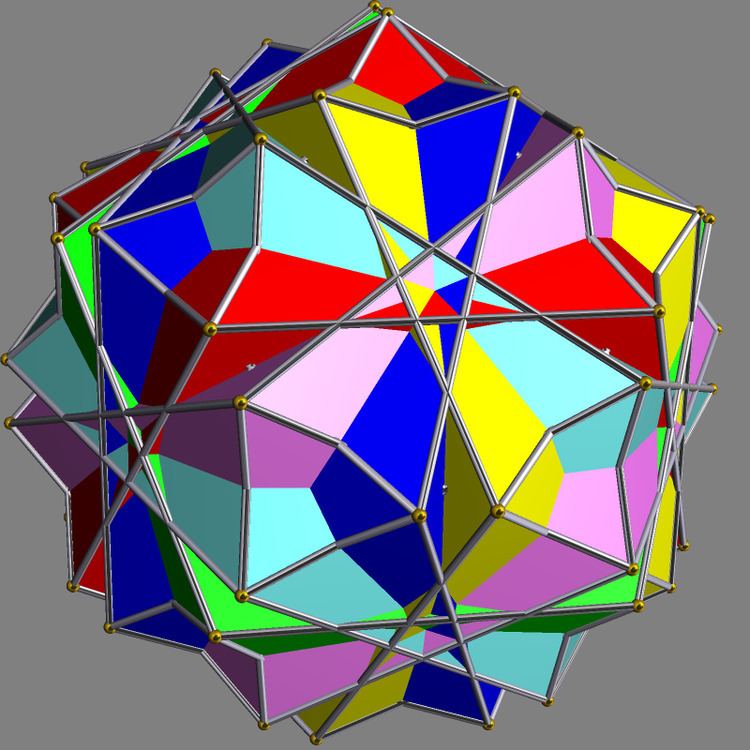 Compound of six pentagonal antiprisms