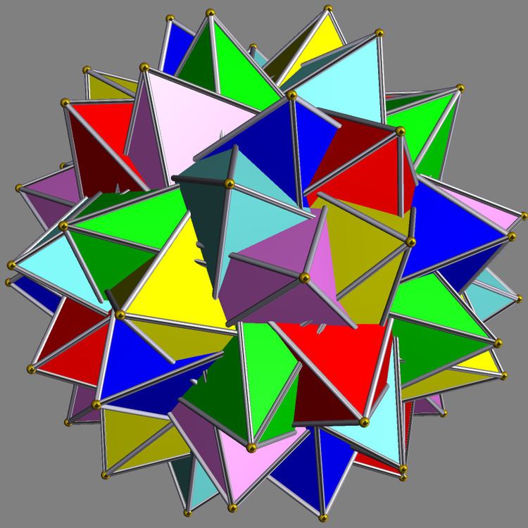 Compound of six pentagrammic antiprisms