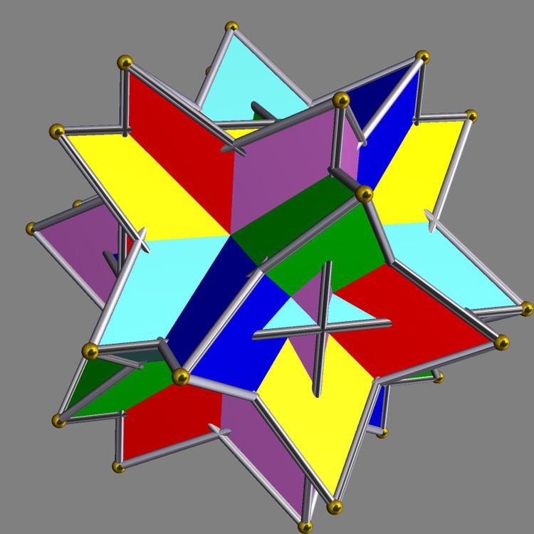 Compound of six tetrahedra