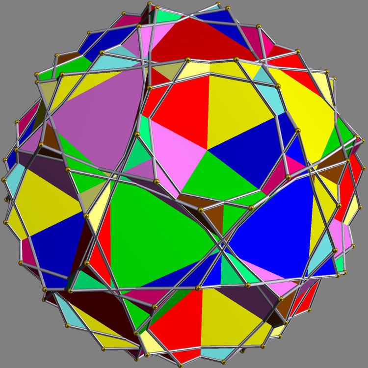 Compound of ten truncated tetrahedra