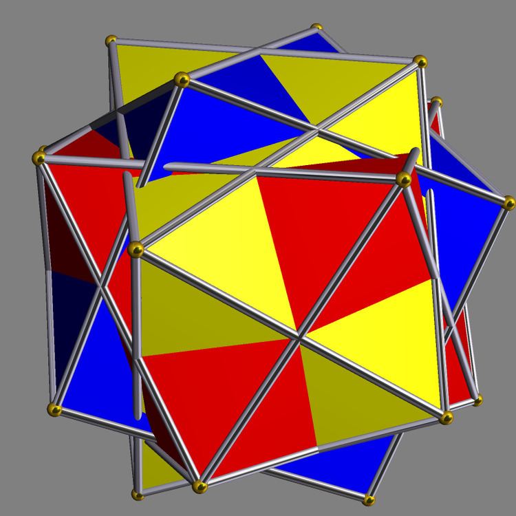 Compound of three square antiprisms