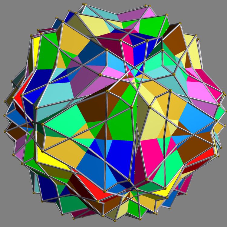 Compound of twelve pentagonal antiprisms with rotational freedom