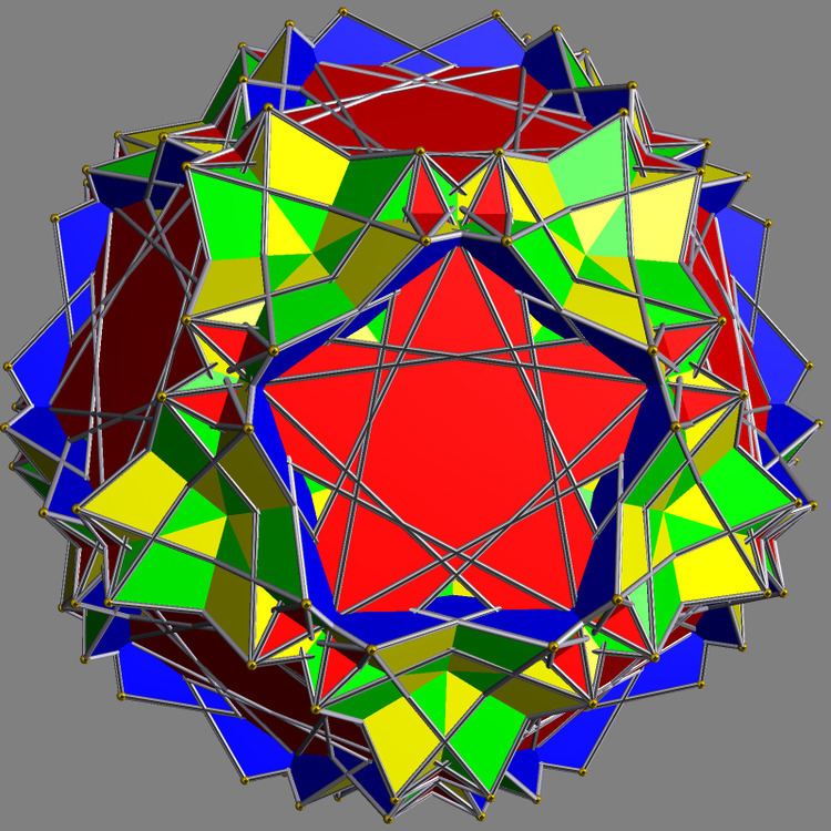 Compound of two inverted snub dodecadodecahedra