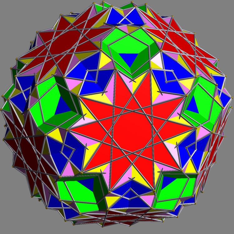 Compound of two snub icosidodecadodecahedra