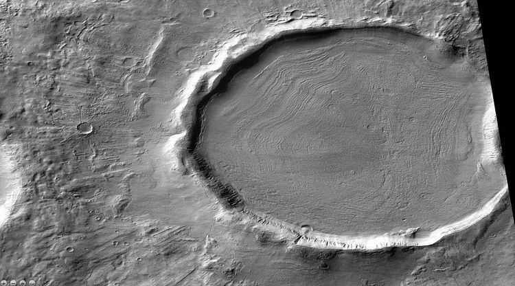 Concentric crater fill