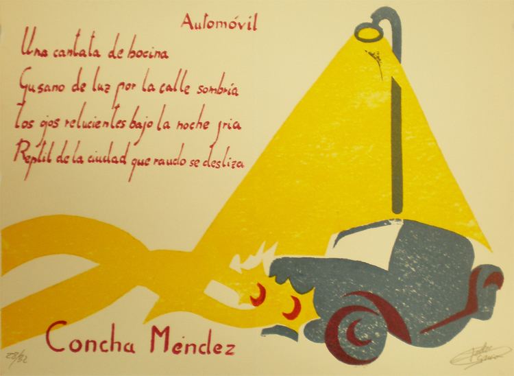 Concha Méndez Poema Automvil de Concha Mndez GENERACIN DEL 27 Pinterest