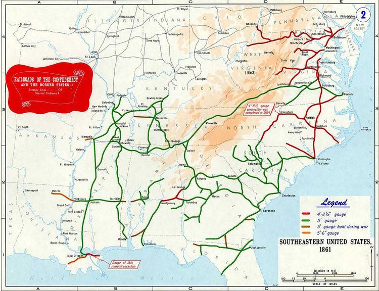 Confederate railroads in the American Civil War