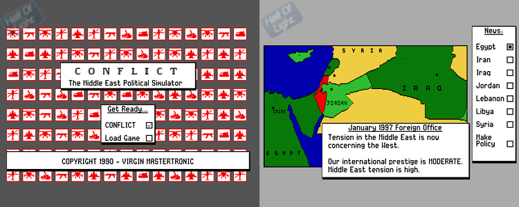 Conflict: Middle East Political Simulator Conflict The Middle East Simulation Hall Of Light The database