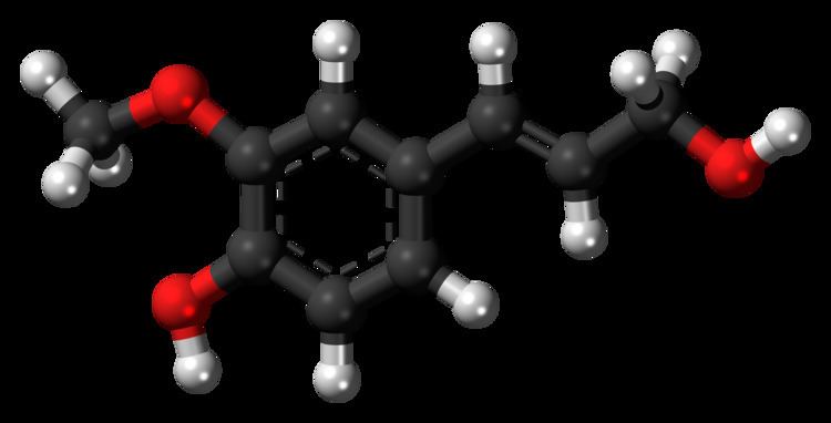 Coniferyl alcohol FileConiferyl alcohol 3D ballpng Wikimedia Commons