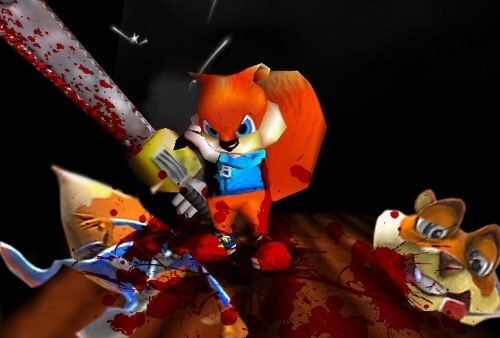 Conker's Bad Fur Day Conker dislikes his childhood Conker39s Bad Fur Day Know Your Meme