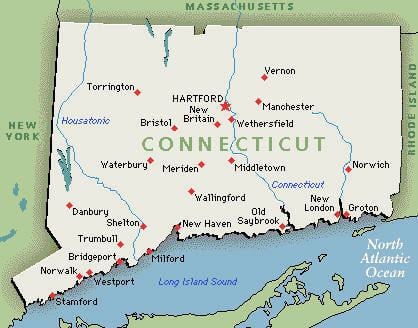 Connecticut Colony The Colony Of Connecticut Geography