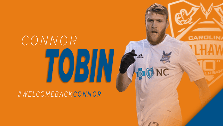 Connor Tobin RailHawks Announce ReSigning of Team Captain Connor Tobin North