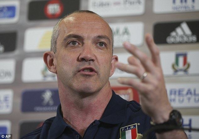 Conor O'Shea Conor O39Shea reveals grand plan to turn his Italy side into the