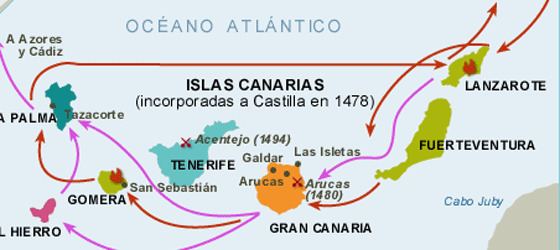 Conquest of the Canary Islands wwwwebtenerifecoukentenerifehistoryeventsd