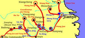Conquest of Wu by Jin httpsuploadwikimediaorgwikipediacommonsthu