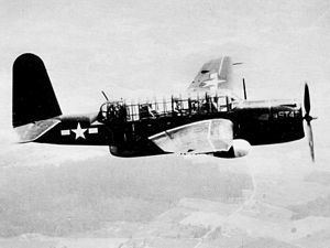 A TBY-2 Sea Wolf in flight in 1945