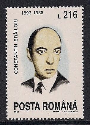 Constantin Brăiloiu Stamps of MusicB Brailoiu Constantin
