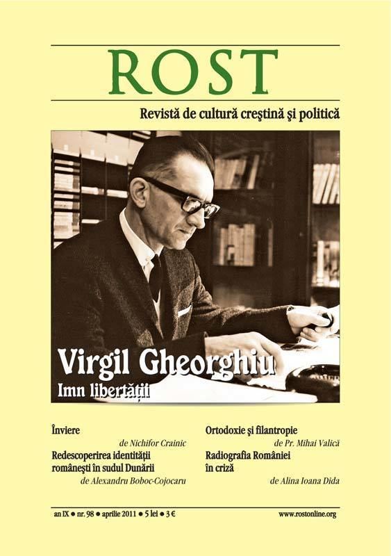 Constantin Virgil Gheorghiu Blogul lui Claudiu Trziu ROST nr 98 despre scriitorul