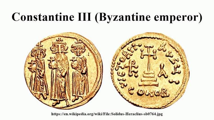 Constantine III (Byzantine emperor) Constantine III Byzantine emperor YouTube