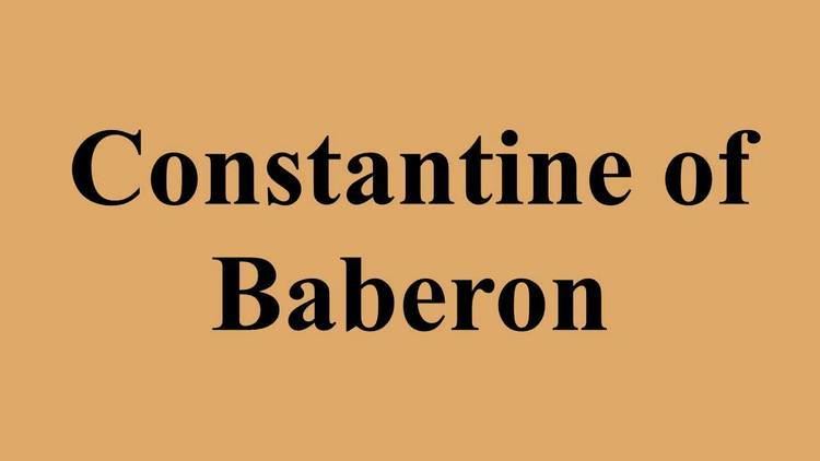Constantine of Baberon Constantine of Baberon YouTube