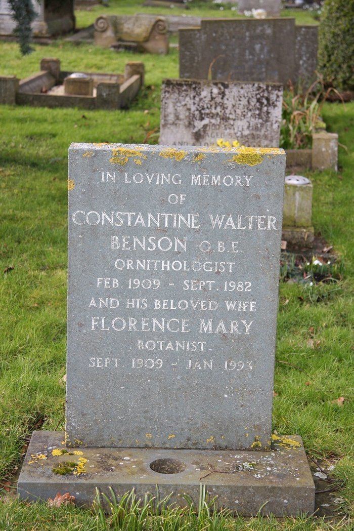 Constantine Walter Benson Constantine Walter Benson 1909 1982 Find A Grave Memorial
