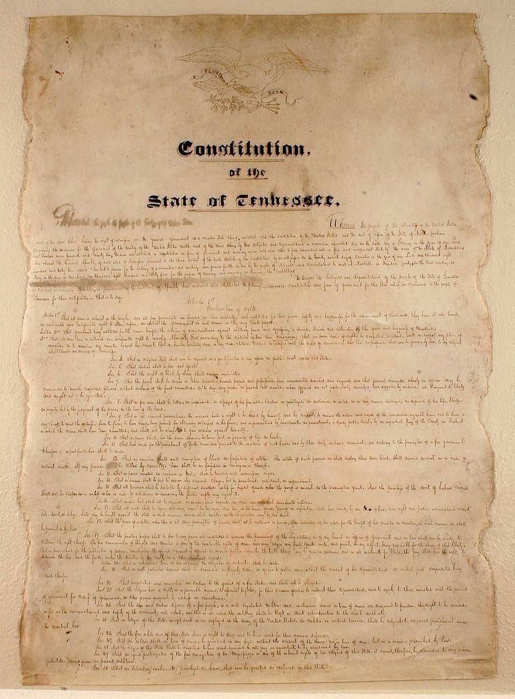 Constitution of Tennessee - Alchetron, the free social encyclopedia