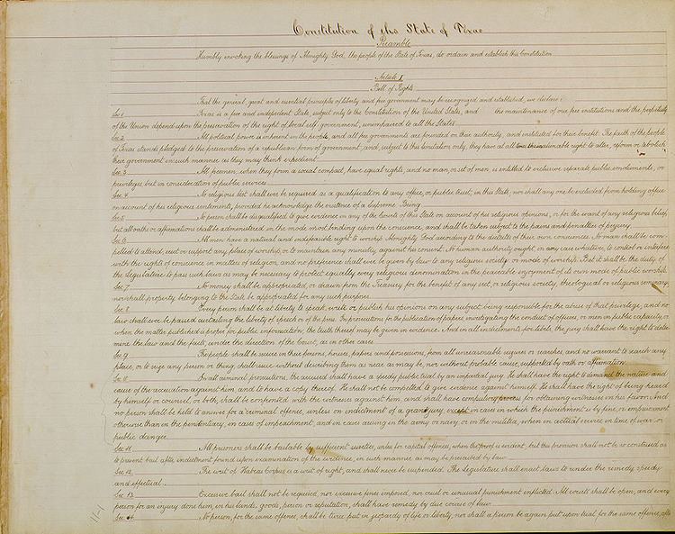 Constitution of Texas