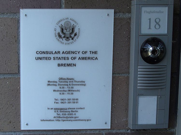 Consular Agency of the United States, Bremen