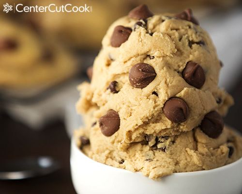 Cookie dough Edible Eggless Chocolate Chip Cookie Dough Recipe