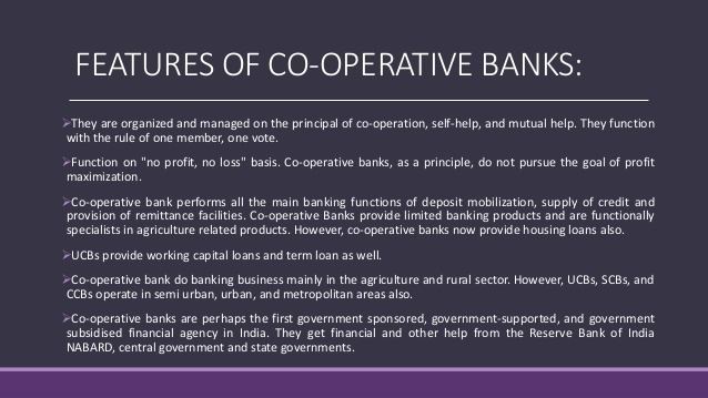 What is a Co-Operative Bank? What are its Types?