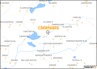 Copándaro Copndaro Mexico map nonanet
