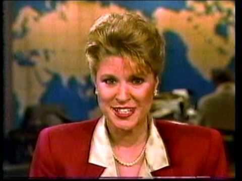 Cora-Ann Mihalik, a news anchor reporting news on TV