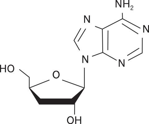 Cordycepin Chemical structure of cordycepin Openi