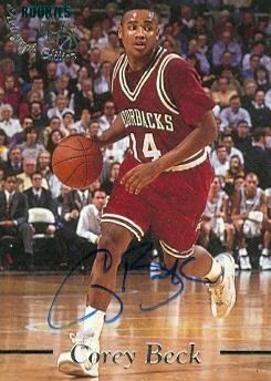Corey Beck Corey Beck autographed Basketball Card Arkansas 1995 Classic
