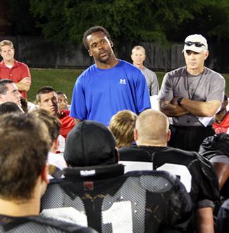 Corey Chavous VU great Chavous attends practice Vanderbilt Official