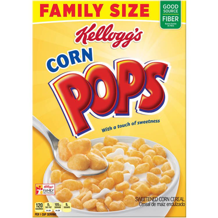 Corn Pops Kellogg39s Corn Pops Cereal Family Size 214 ounce box Walmartcom