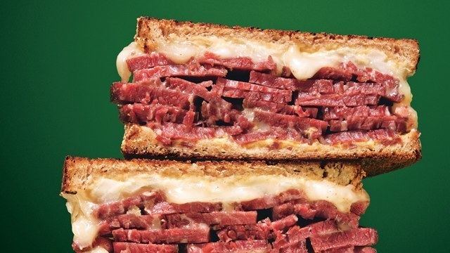 Corned beef sandwich Grilled Corned Beef and Fontina Sandwiches Recipe Bon Appetit