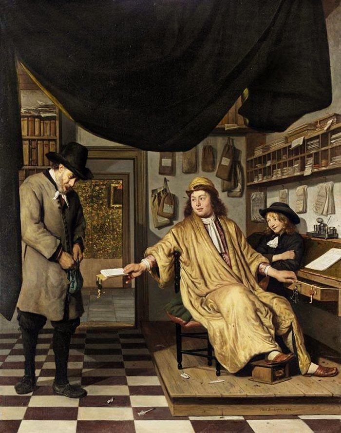 Cornelis de Man Cornelis de Man A Notary in His Office