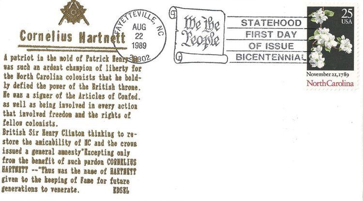 Cornelius Harnett North Carolina Statehood Cornelius Harnett Masonic First
