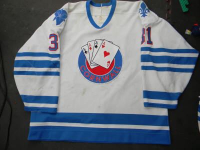Cornwall Aces AHL and IHL Game Worn Jerseys