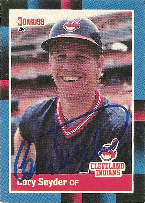 Cory Snyder AutoMatic for the People 1988 Donruss Cory Snyder