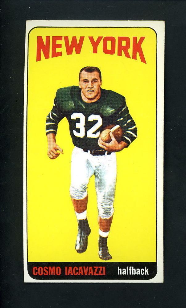 Cosmo Iacavazzi 1965 Topps 118 Cosmo Iacavazzi EX condition New York Jets SINGLE