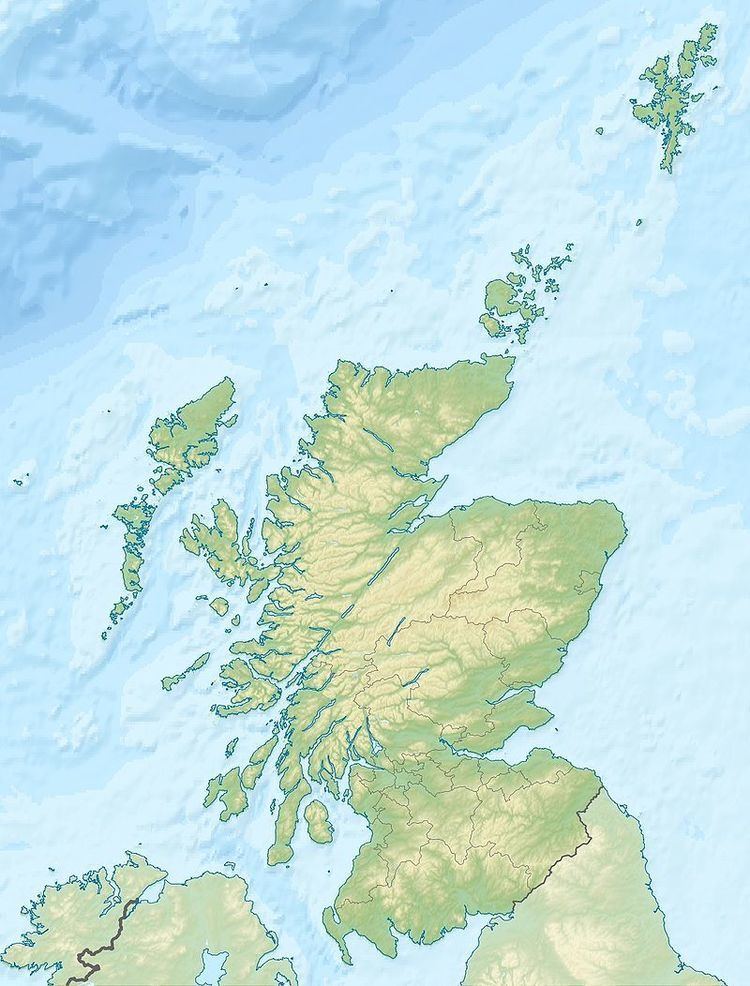 Location of Cotehill Loch in Scotland.