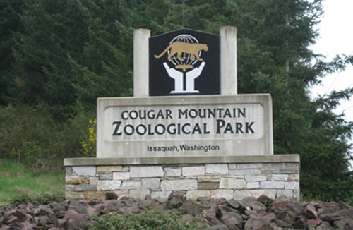 Cougar Mountain wwwcougarmountainzooorgimageszoolandmarksignjpg