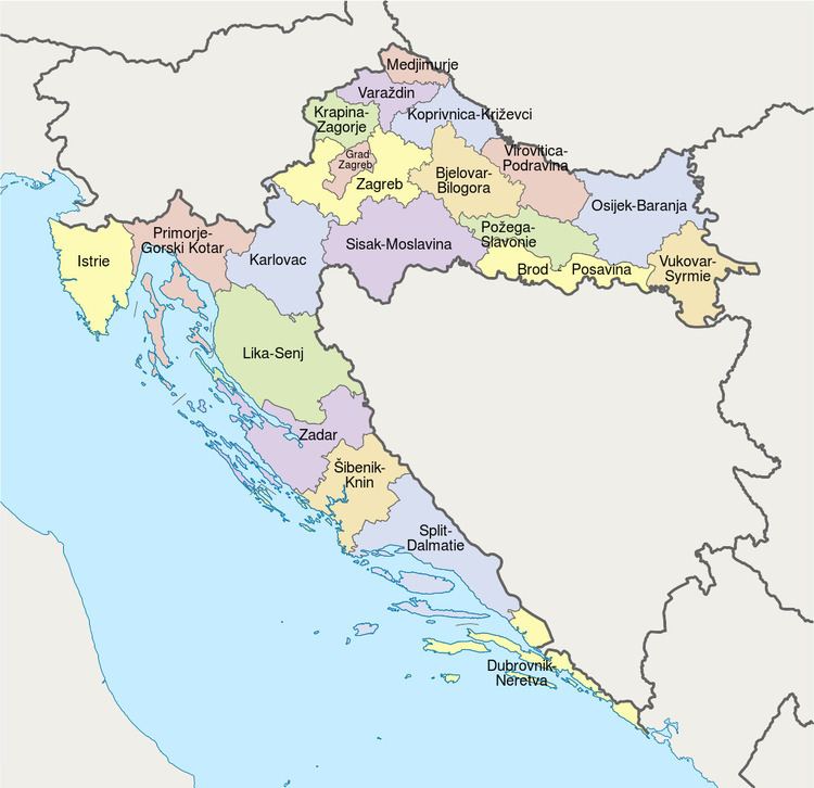 Counties of Croatia FileCounties of Croatiafrsvg Wikimedia Commons