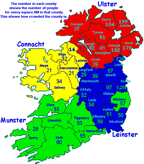 Counties of Ireland Ireland Counties listed by Size