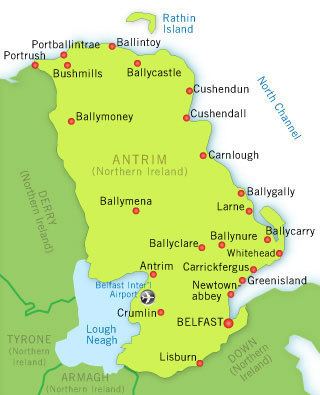 County Antrim County Antrim Accommodation Tourist Information Northern Ireland