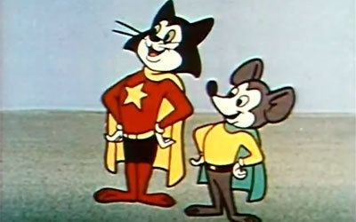 Courageous Cat and Minute Mouse ARTWORK Bob Kane