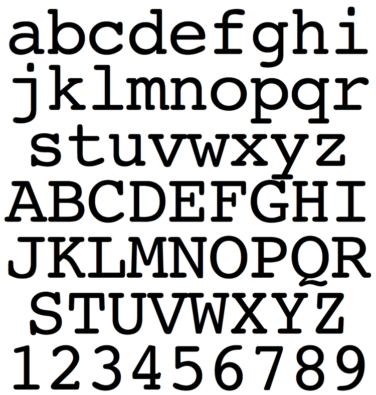 Courier (typeface) Courier and derived typefaces